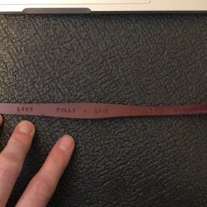 Leather wrap bracelet